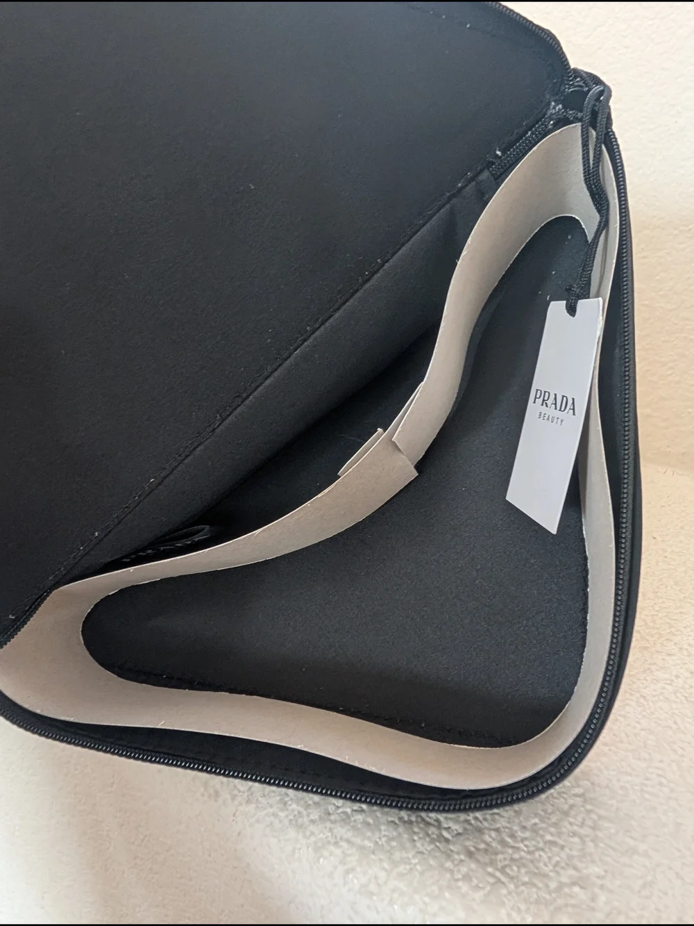 PRADA Beauty Pink Triangle Cosmetic Pouch